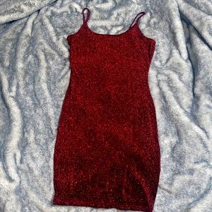 Red & Black Sparkle Dress | Adult Medium ❤️